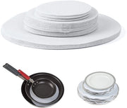 Set di piatti divisi, distributore morbido, contenitore di piatti, piatti da tavola spessi, distributore, piatti da tavola, protezione servizio, 24 pezzi, bianco