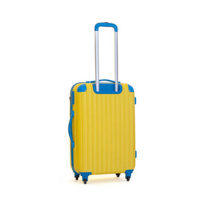 Trolley Valigia Media Rigida in ABS 4 Ruote TSA Ravizzoni Luna Giallo