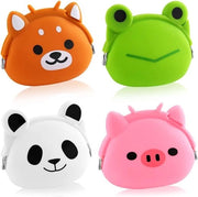 4 pezzi di portafoglio animato per bambini - Caricabatterie in silicone - Borsa impermeabile per cuffie - Nuova invenzione giocattolo - Regali per bambini - Colorato - Unico modello.