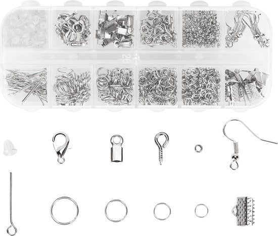 Set di accessori per gioielli da realizzare con 800 accessori per DIY e riparazione