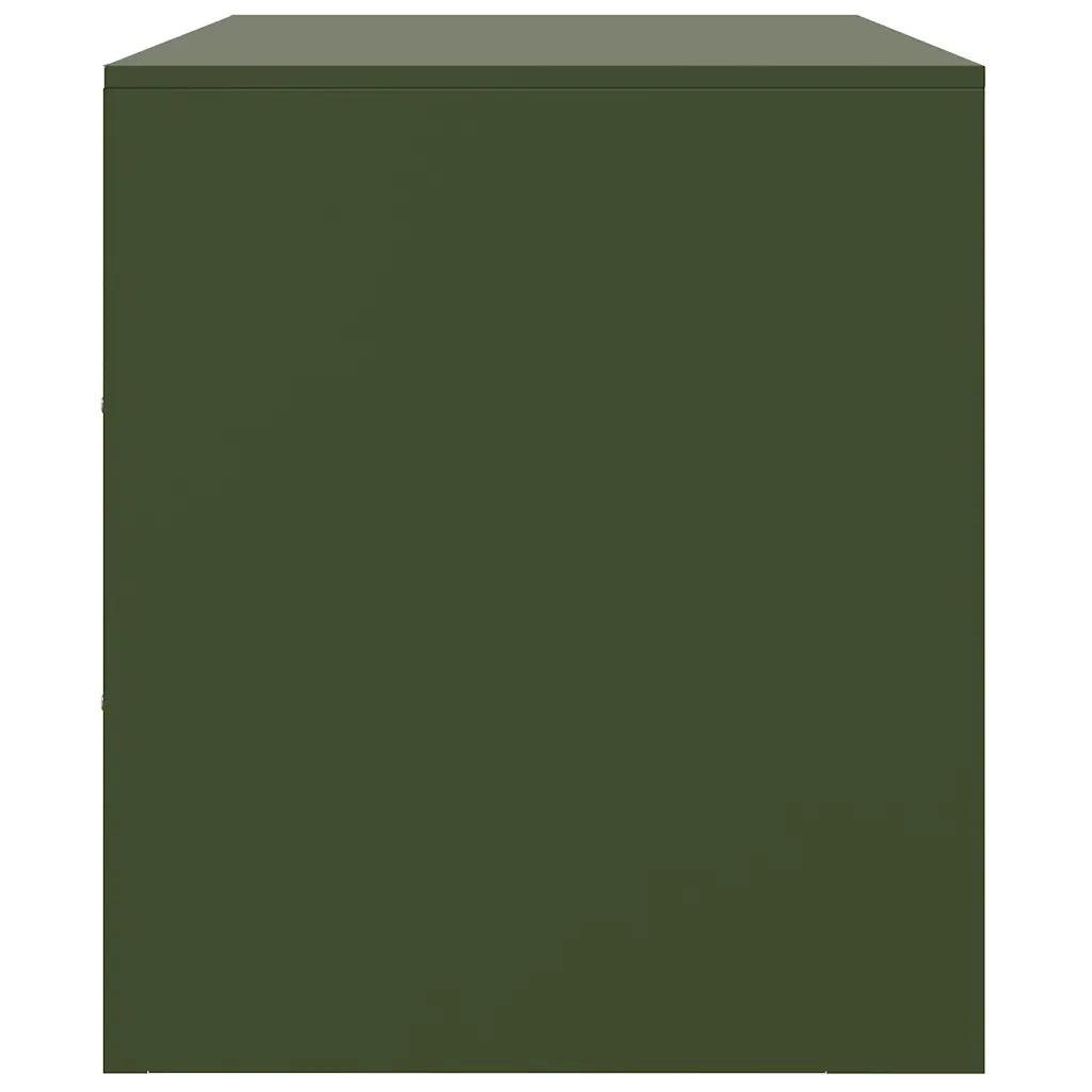 Mobile TV-Credenza per TV-Console TV Verde Oliva 99x39x44 cm in Acciaio 247244
