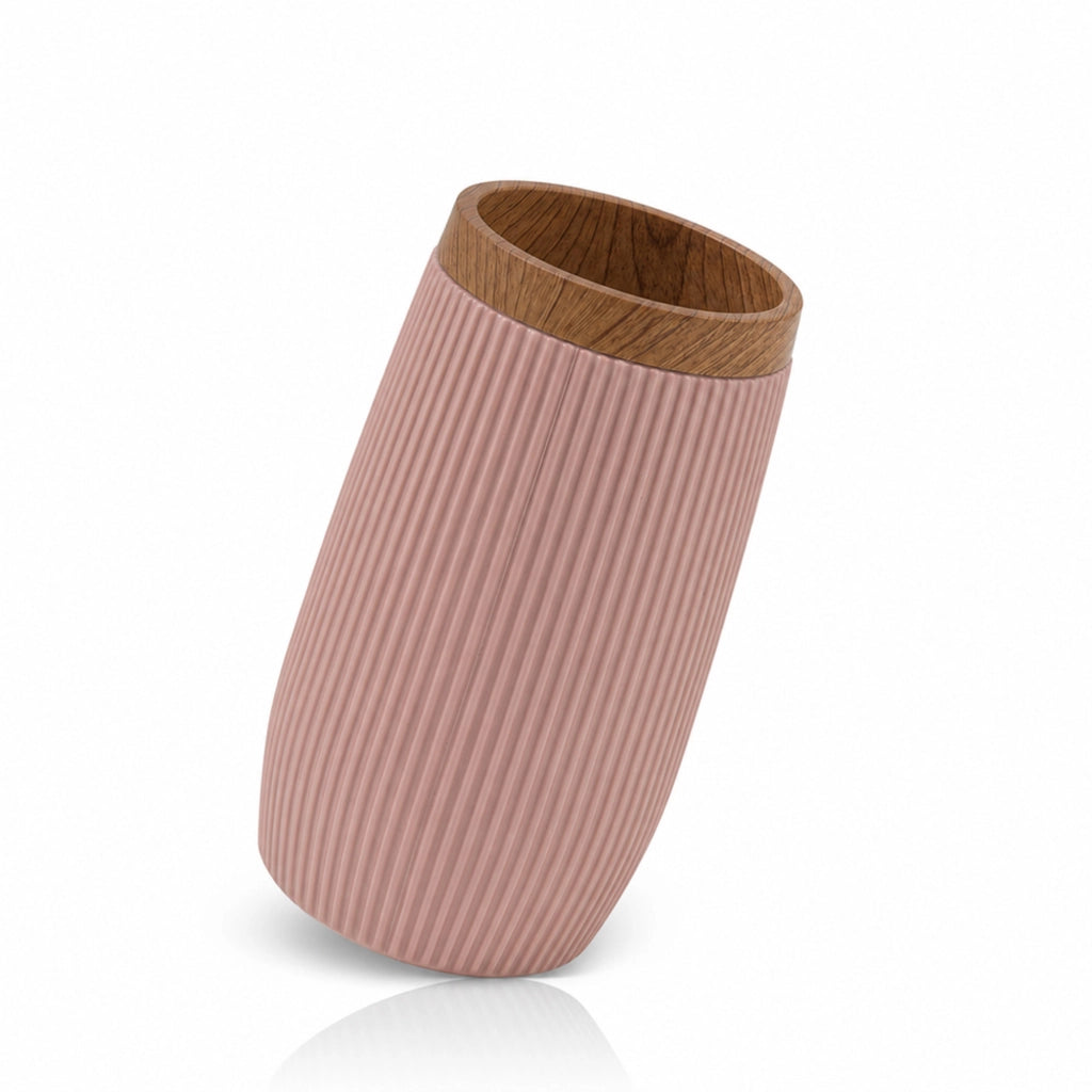 Porta spazzolino da denti rosa cipria Blob