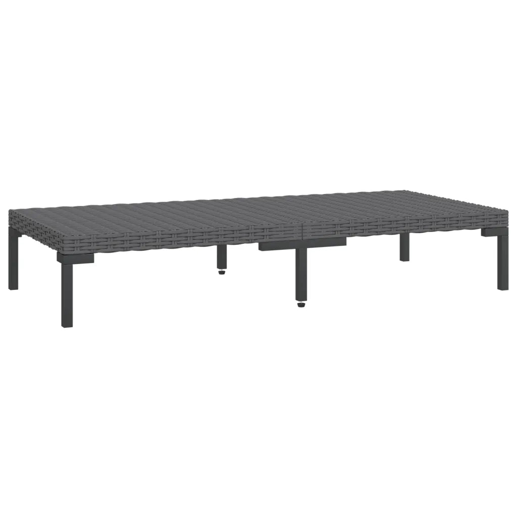 Set Divani Giardino 7 pz con Cuscini in Polyrattan Grigio Scuro cod mxl 41111
