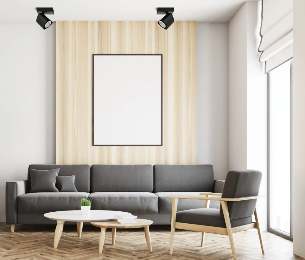 Faretto soffitto moderno nero orientabile GU10 35W Italux