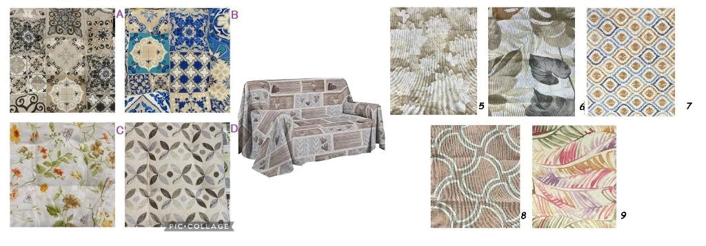 Gran foulard copritutto singolo 170 x 280 cm cotone * made in italy *