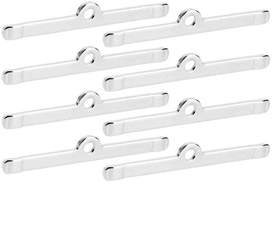 Supporti di distanza 8 pezzi - Sostituzione per coperchio di aspirazione - Adatto per motori 283/305/327/350 - Cromo - Materiale duraturo
