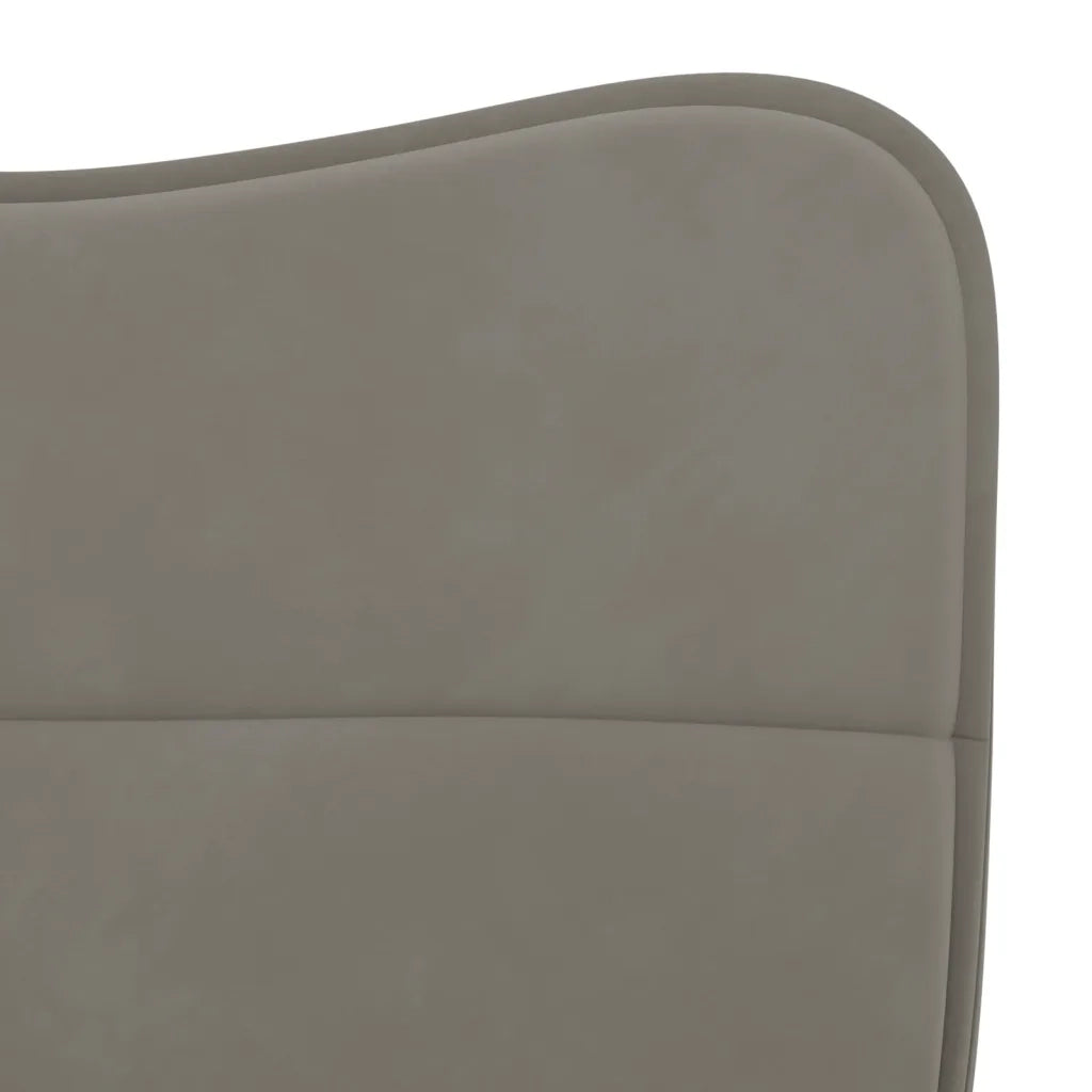 Sedie da Pranzo 2 pz Grigio Chiaro in Velluto cod mxl 12405