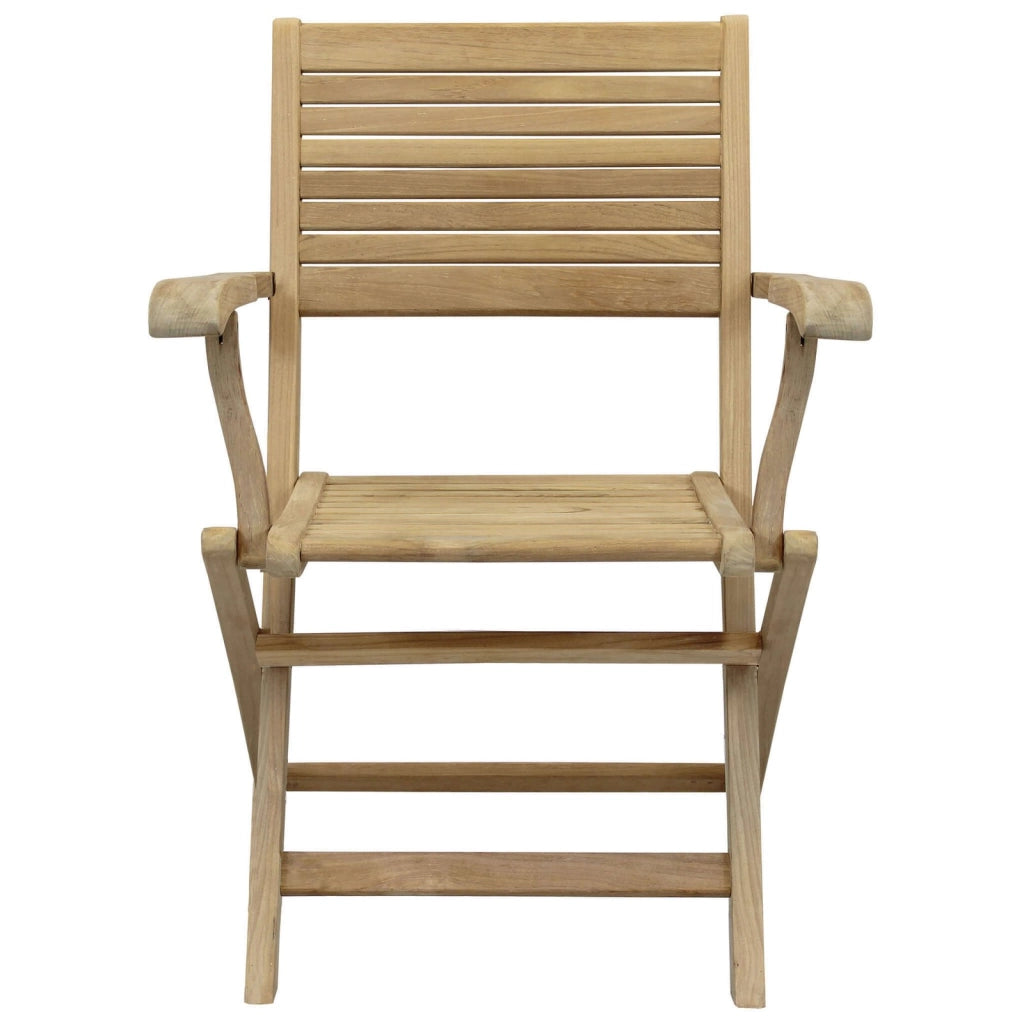 Poltrona da Giardino Pieghevole in Legno Teak cm 42x60x85 - THOR