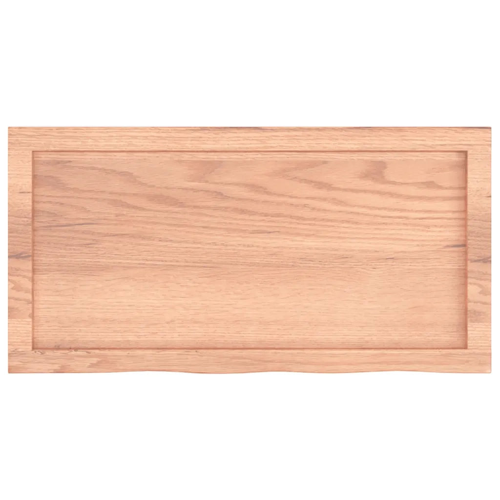 Ripiano Muro Marrone 80x40x(2-6) cm Massello Rovere Trattato 363667