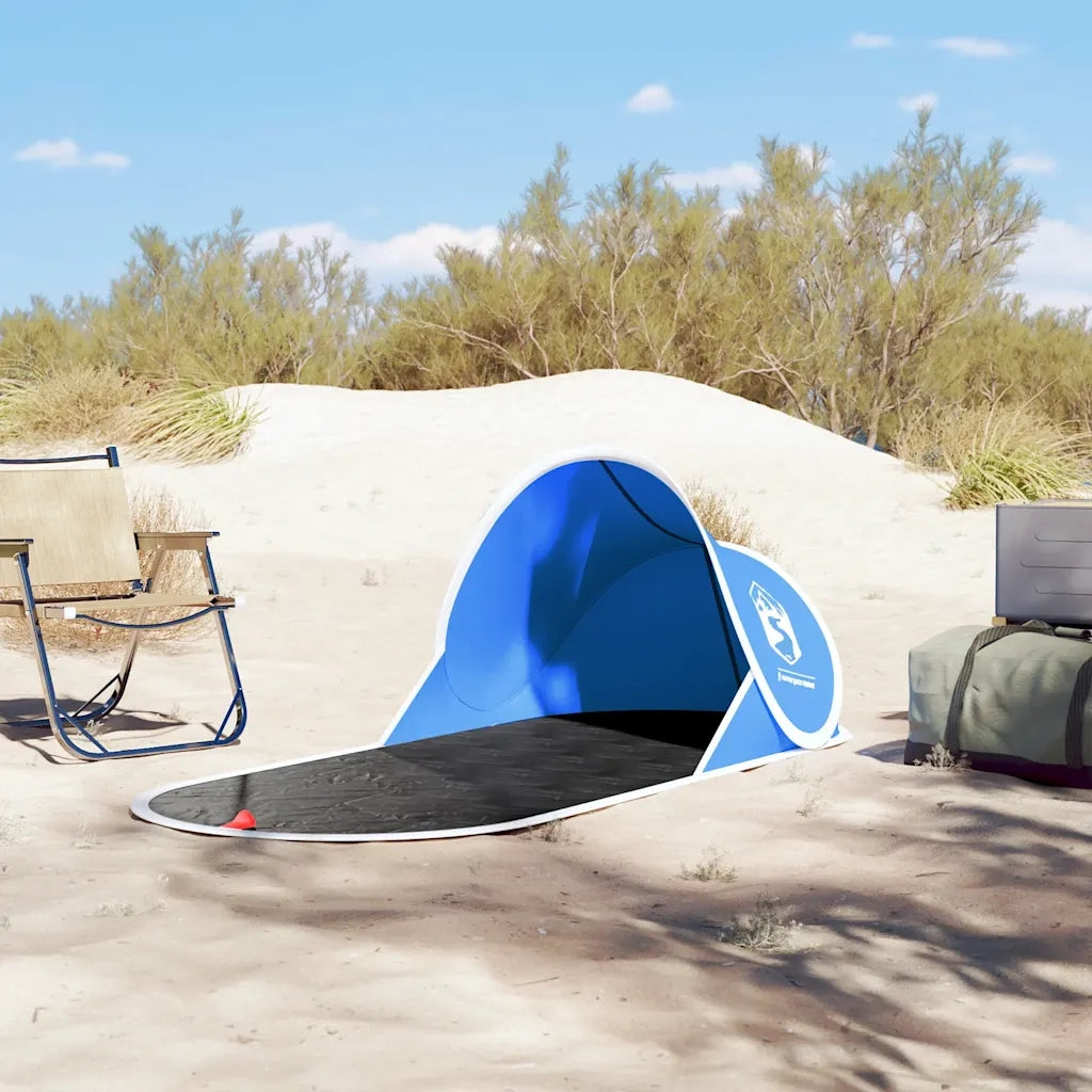 Tenda da Spiaggia Pop-Up - Tenda da campeggio Azzurra Impermeabile 852578