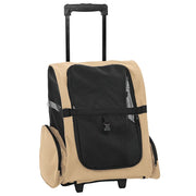 Carrello per Animali 3 in 1 Design Sabbia 48x32x(57-106) cm Tessuto Oxford 42007370