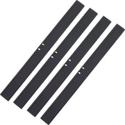 4 pezzi di Spugne di Silicone Nera per Risciacquo Refill - Strumenti di Pulizia in Gomma per la Sostituzione delle Lame - Adatti per la Casa, la Scuola, l'Ufficio, le Finestre, le Porte, i Finestrini.