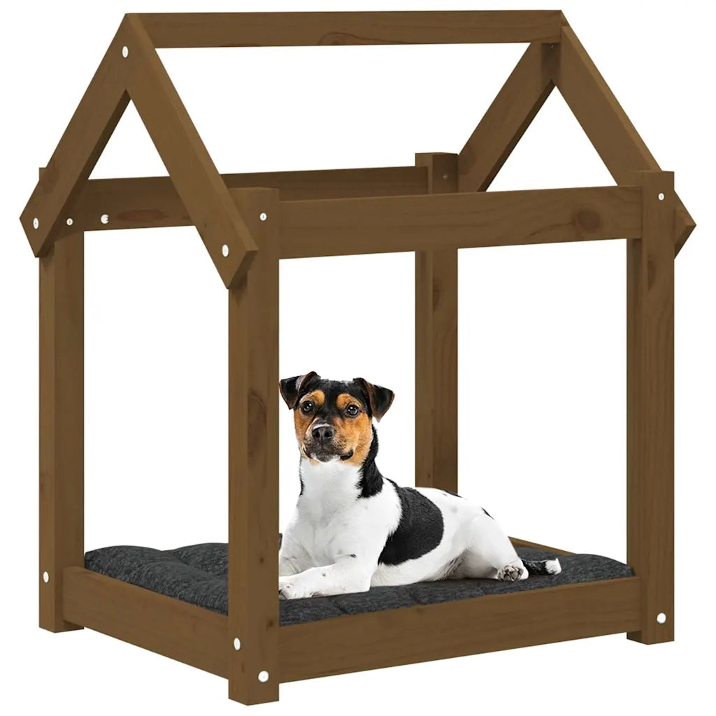 Cuccia per Cani Ambra 61x50x70 cm in Legno Massello di Pino 822200
