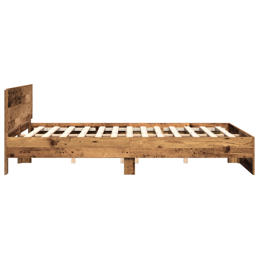 Struttura letto con testiera Legno antico 180x200 cm Legno ingegnerizzato