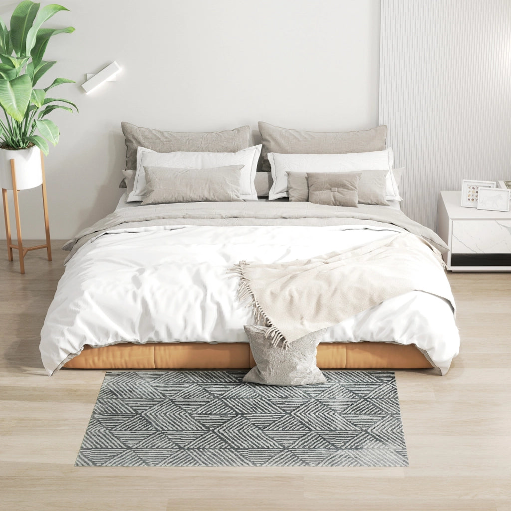 Tappeto Moderno Grigio Scuro ¨C zephmum ¨C 170x120 cm