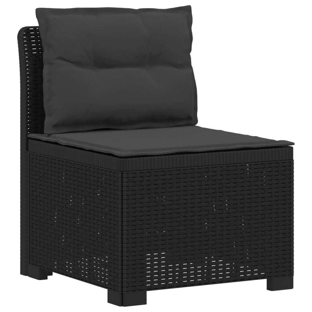 Divano da Giardino 5 Posti con Cuscini Stile Rattan PP 3444087