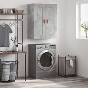 Mobile a Parete Grigio Cemento 69,5x34x90 cm Legno Multistrato 830360