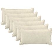 Federa 6 pcs HOUTEN Crema 40 x 70 cm Fleece in microfibra 917873