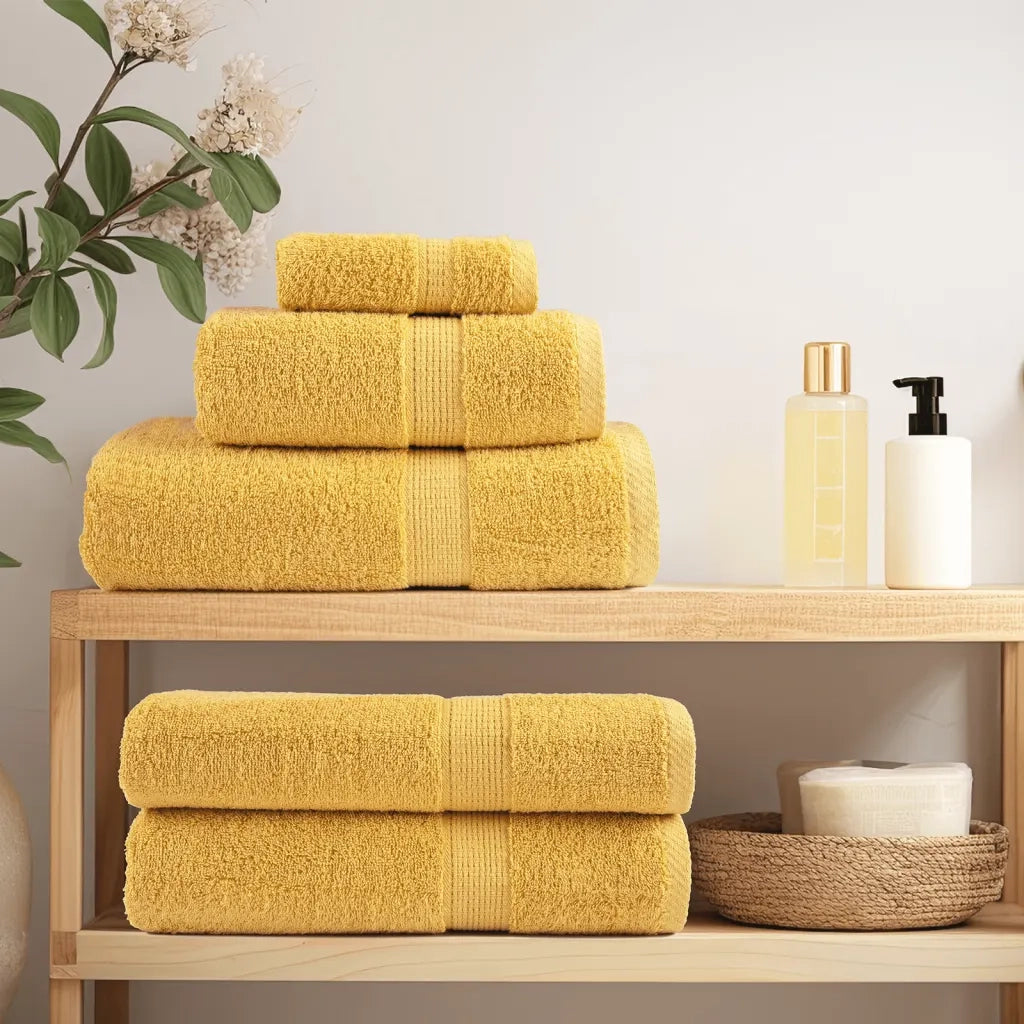 Set ASciugamani SOLUND 8 pz Oro 600 gsm 137542