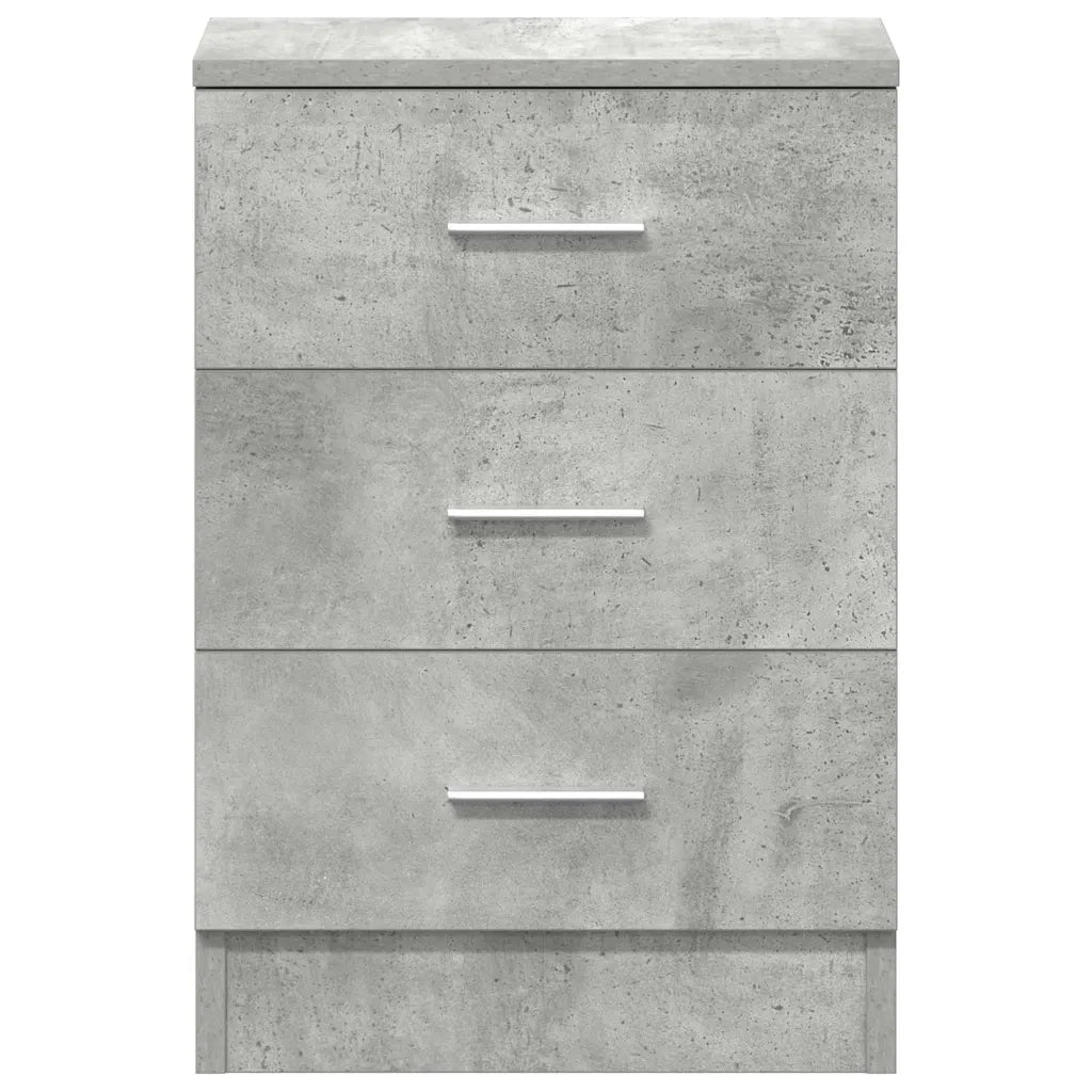 Comodino Grigio Cemento 38x35x56 cm in Truciolato cod mxl 30802