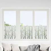 Pellicole per Finestre Smerigliate 4pz Motivo Bambù in PVC 3208962