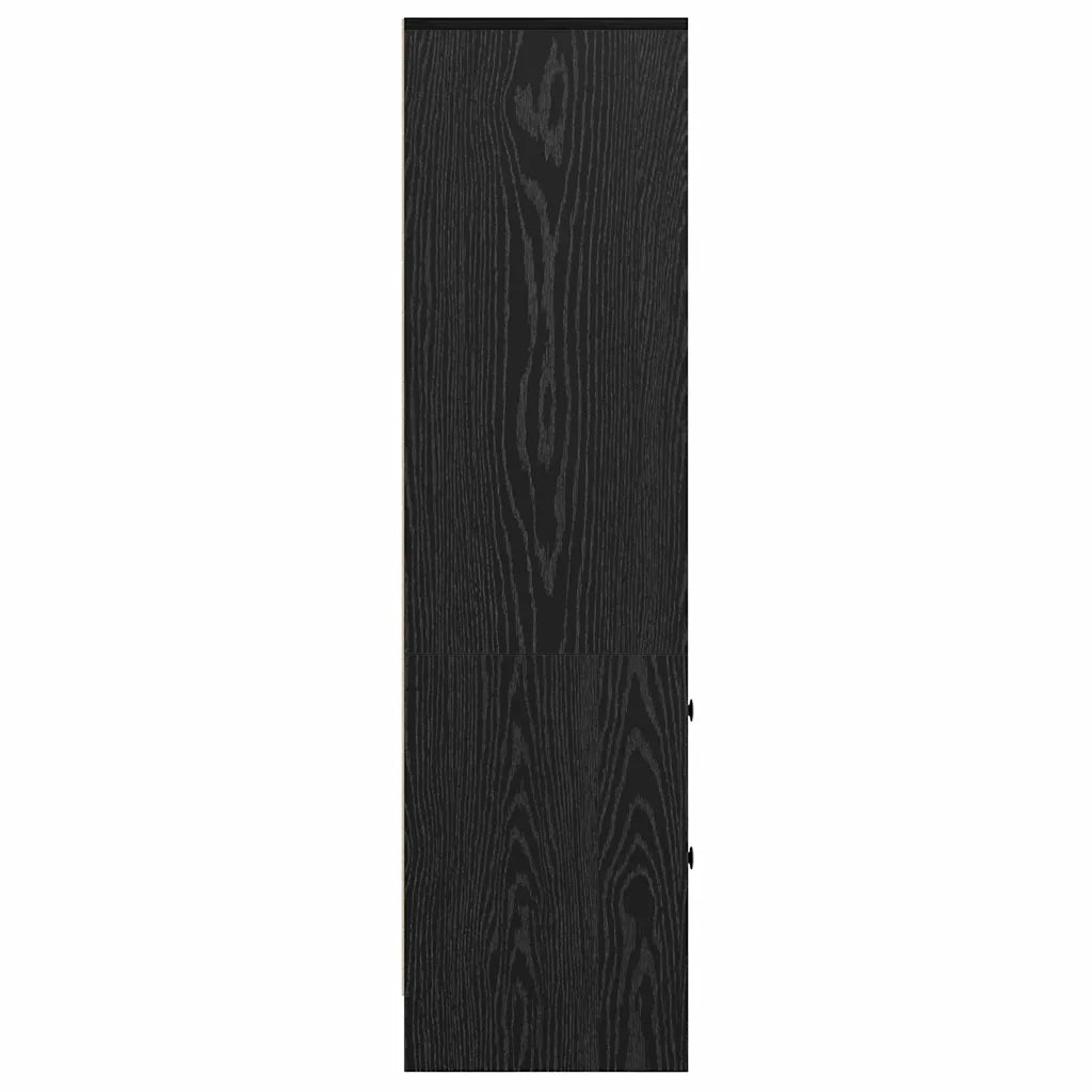 Credenza con Cassetto-Buffet-Armadio da cucina Rovere Nero 45,5 x 34 x 127 cm