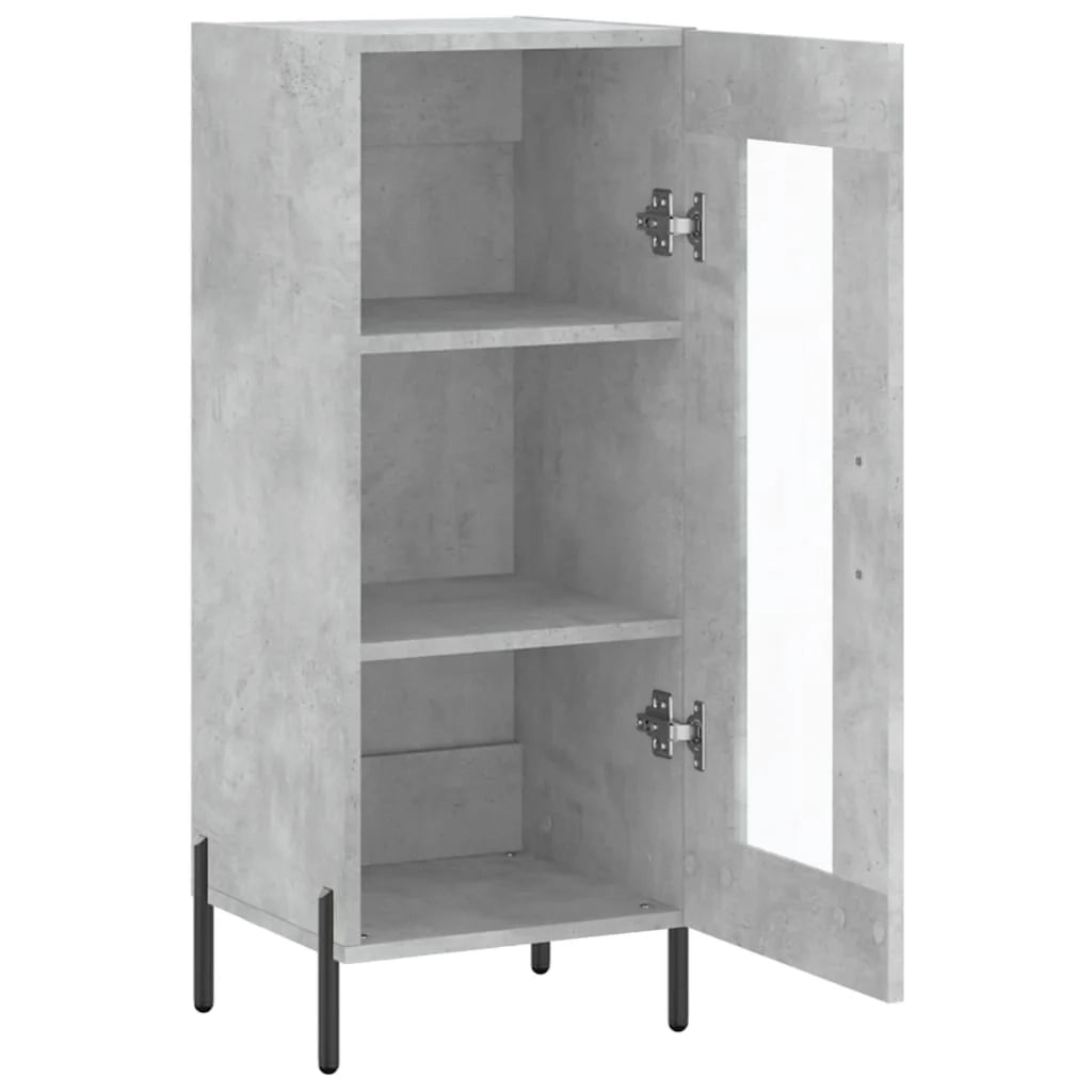 Buffet credenza cassettiera armadio mobile contenitore organizer per cucina soggiorno salotto 34,5 x 34 x 90 cm legno ingegnerizzato grigio 02_0031914