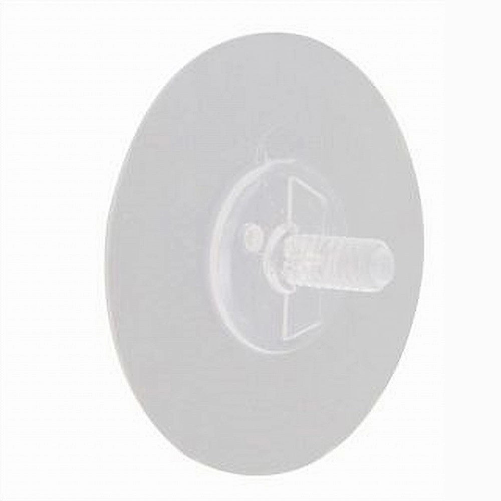 Trade Shop - Ricambio Per Ventosa Satinata Trasparente Da Parete 6.5cm Forte Aspirazione 59538 -