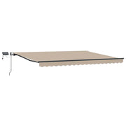 Tenda da Sole | Tenda Retrattile Beige 400 ¡Á300 cm Tessuto