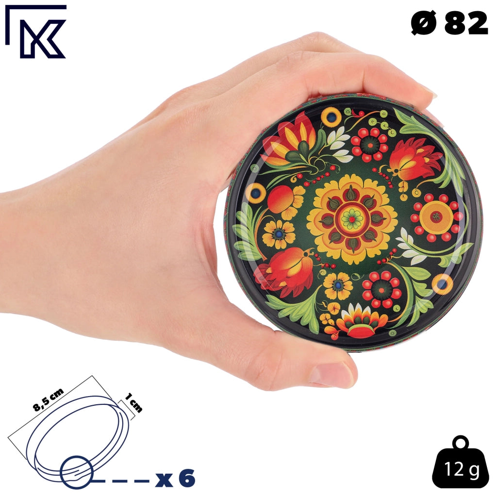 KADAX 50x Jar Caps Fi 82 Tappi per Barattoli Coperchi Conserva