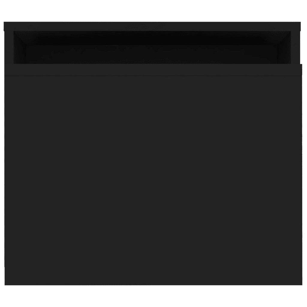 Set Tavolini da Salotto Nero 100x48x40 cm in Legno Multistrato 802913