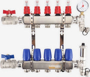 Verdeler Premium RVS Aperto per Pannelli Radianti - 4 Gruppi - Riscaldamento Radiante - Verdeler Aperto - Sistema a Bassa Temperatura