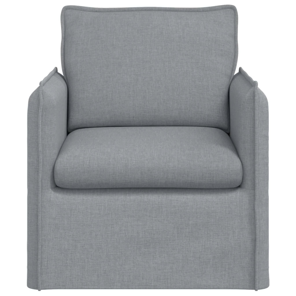 Divano Grigio chiaro 195 x 82 x 85 cm Tessuto