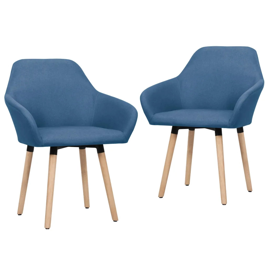 Sedie da Pranzo 2 pz Blu in Tessuto cod mxl 28201