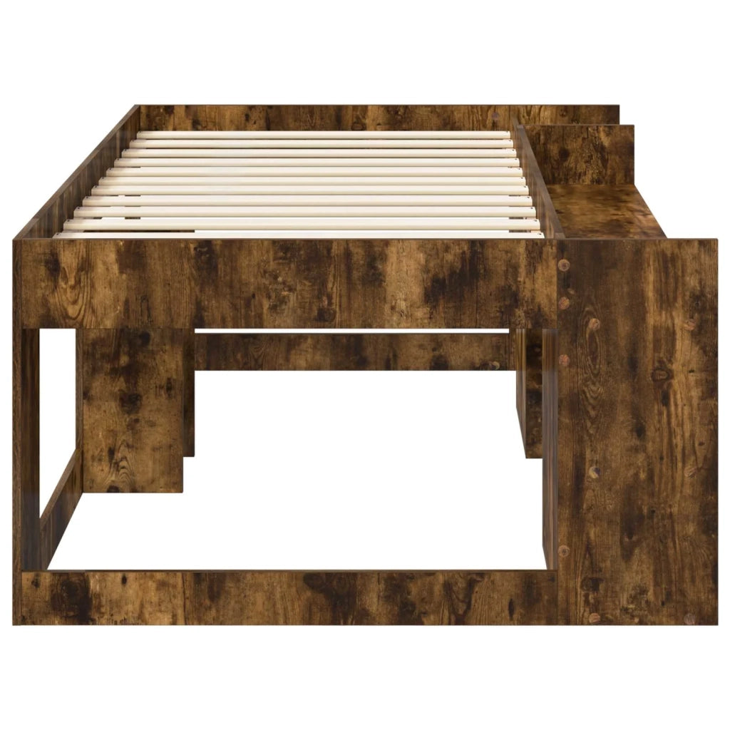 Telaio del letto con storage Rovere Fumo 90 x 200 cm