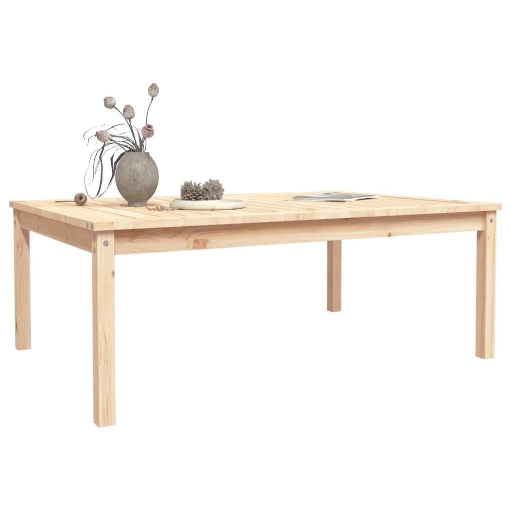 Tavolo da Giardino 121x82,5x45 cm in Legno Massello di Pino 824127