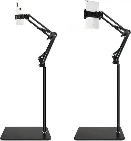 Sostegno per Tablet - Stativo per Smartphone - Supporto per Telefono - Stativo Standard per Tablet - Stativo Stabile - Capacità di Carico 10 KG - Incluso Supporto per Ipad - Supporto per Telefono - Stativo - Ipad - Android