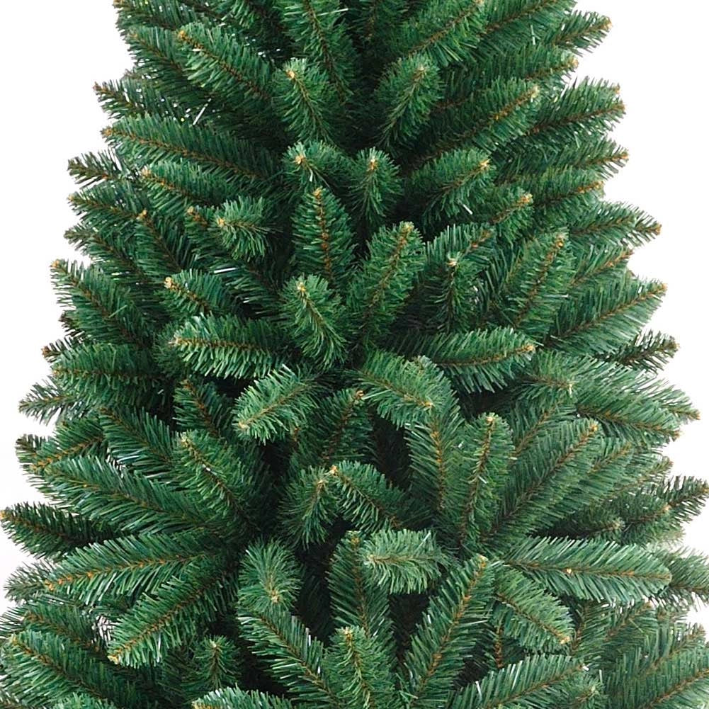 Albero Di Natale SLIM Pino Dei Sogni Verde Altezza 120 cm Base a Croce 295 Rami