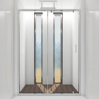 Porta Parete Doccia 170 cm 1 Anta Scorrevole in Cristallo Trasparente 6mm H195 Bonussi Giuly