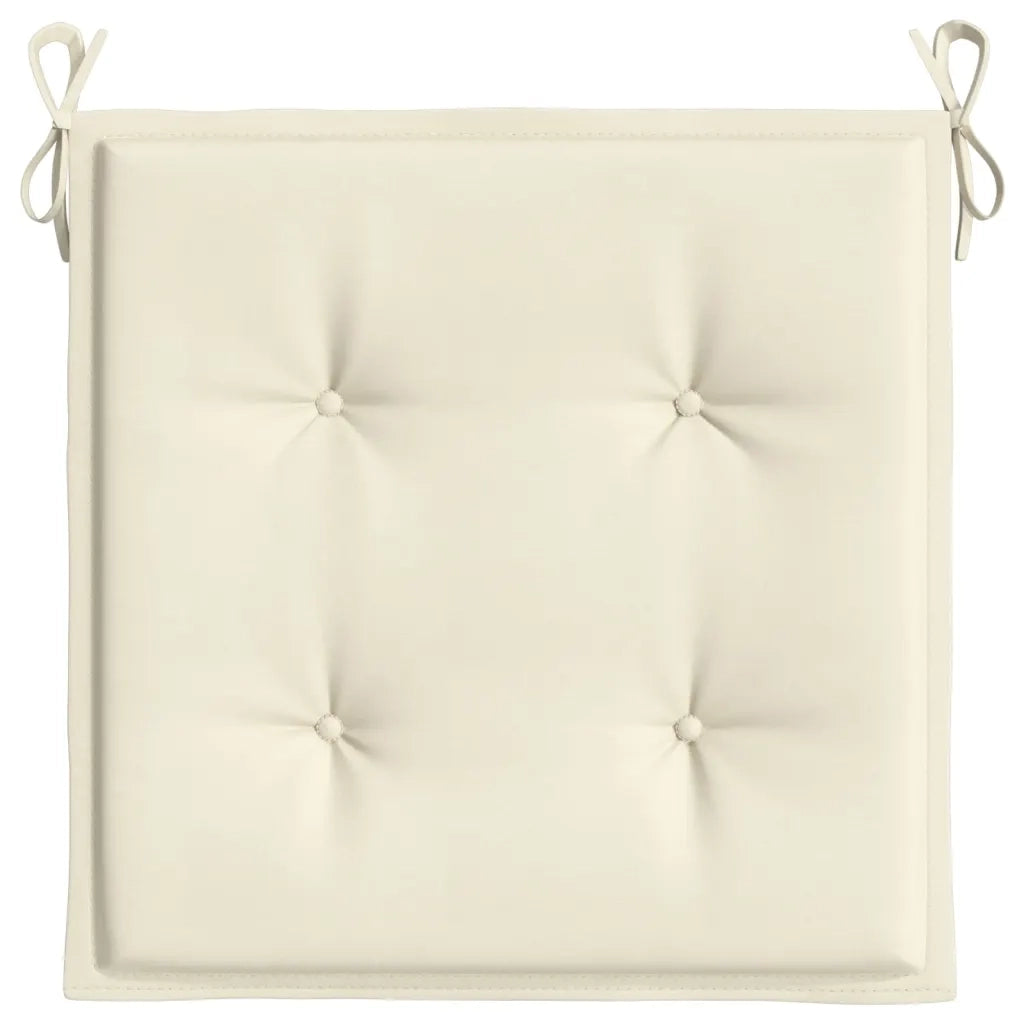 Cuscini per Sedia 4 pz Crema 50x50x4 cm in Tessuto Oxford 314042