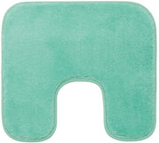 Badmat antiscivolo premium con fori, RIO, 100% microfibra, ideale per rivestire water closet, 50 x 45 cm - Mint