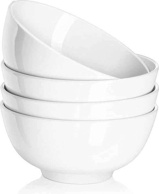 Servizio da Soffritto in Ceramica 1100 ml - Piatti da Servire Stacking - Ideali per Soffritto, Insalata, Colazione e Altro