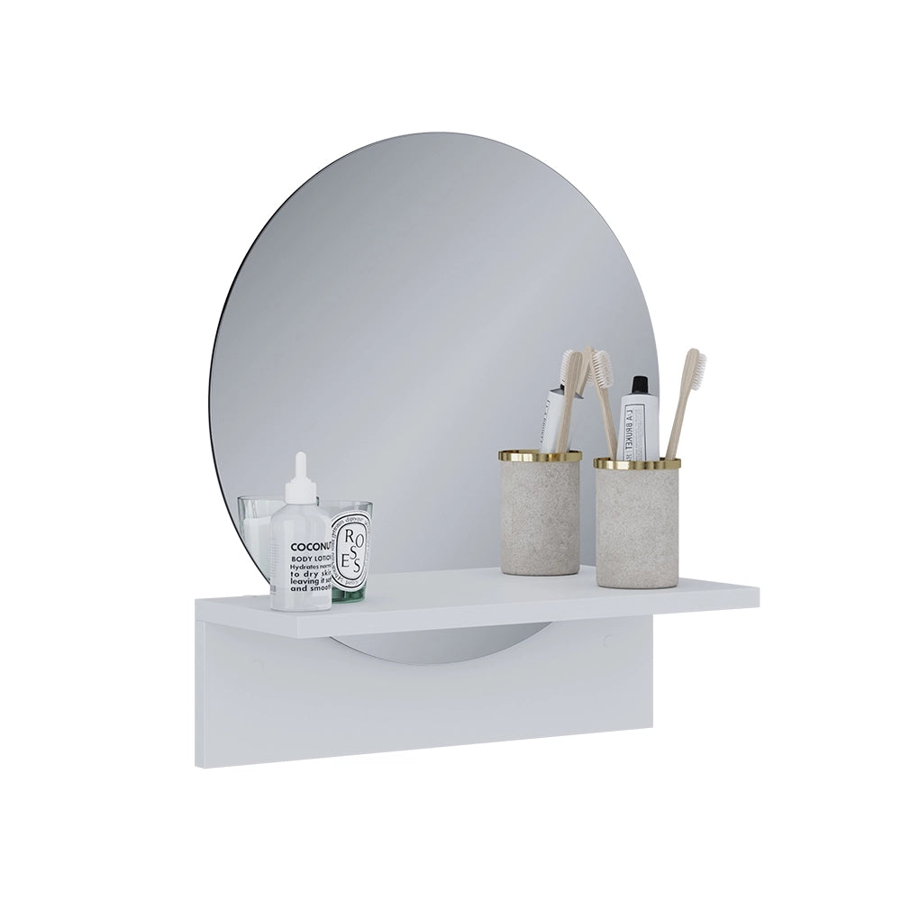 Vicco Specchio bagno Bianco 40 x 47.5 cm con ripiano