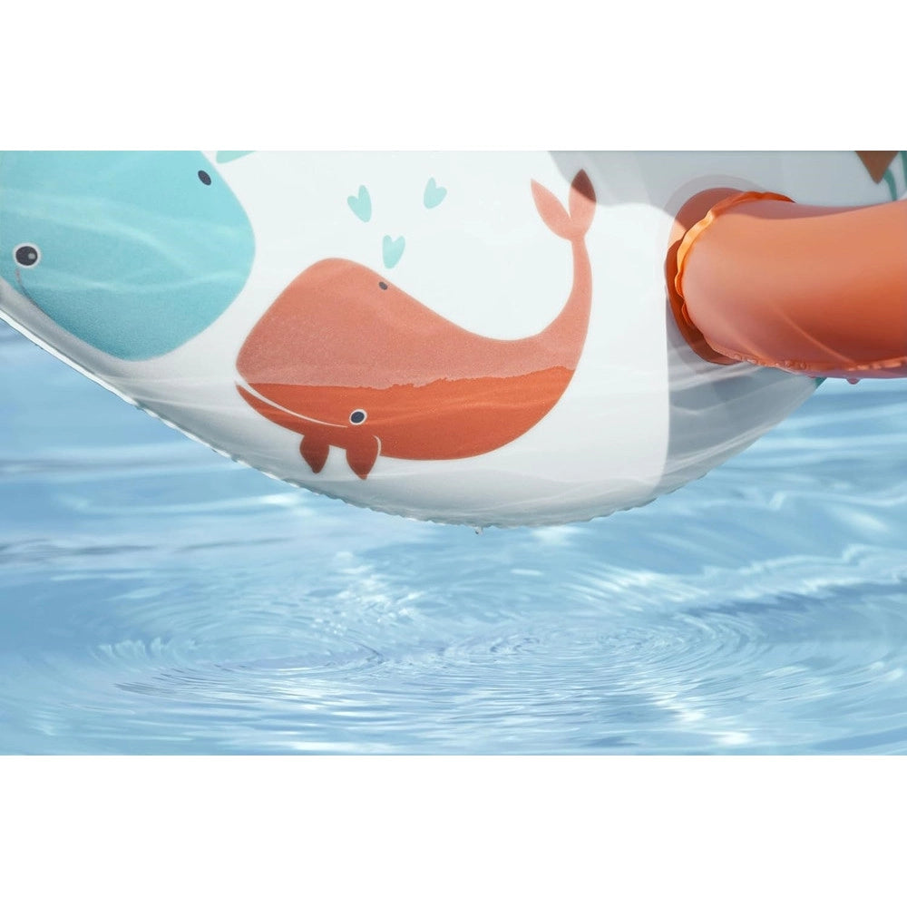 Trade Shop - Canottino Gommone Comfort Plush Per Bambini Tetto Parasole Design Creature Marine 34203 -