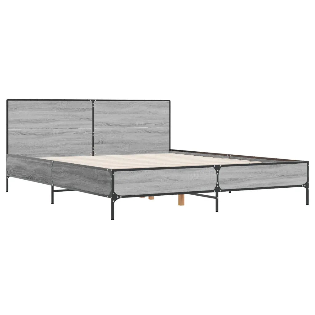 Giroletto Grigio Sonoma 120x190 cm in Legno Multistrato Metallo 3280025