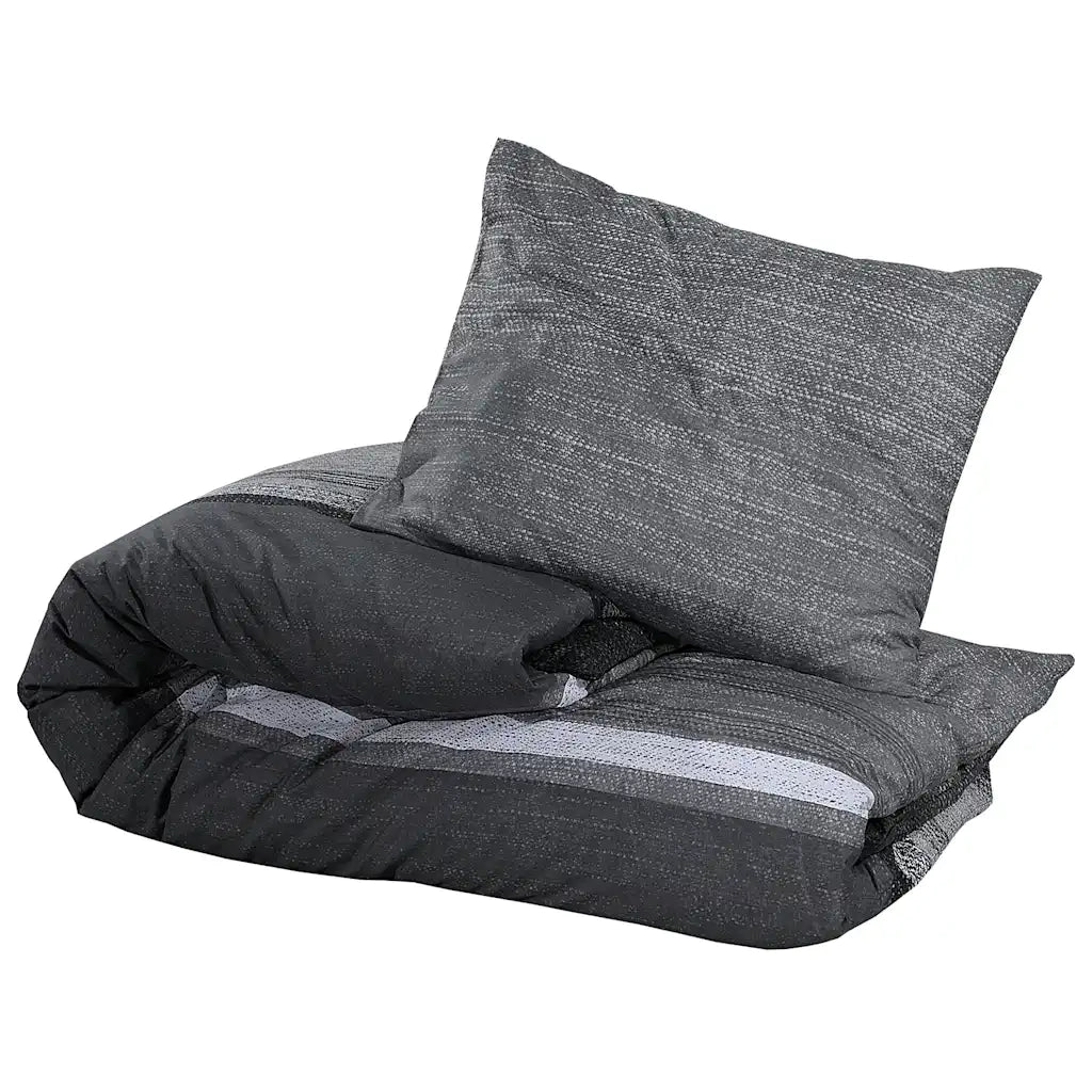Set Copripiumino Grigio Scuro 135x200 cm in Cotone CFW6209326