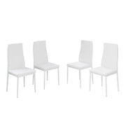 Vicco Sedia da sala da pranzo Bianco 42.5 x 48 cm Set di 4