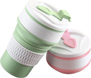 Bicchieri pieghevoli - Sicuri e ecocompatibili in silicone - Riciclabili - Adatti per picnic, campeggio e viaggi