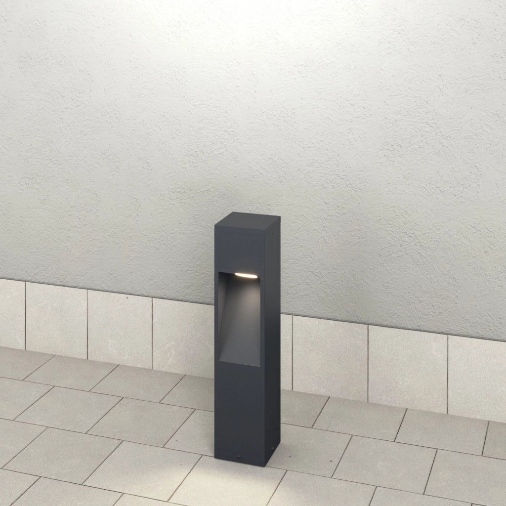 LISBONA PALO 55CM GRIGIO ANTRACITE LED 3000K 730LM 12W IP65
