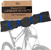 Protezione contro la pioggia per manubri elettrici - Impermeabile - Adatto a tutti i manubri - Manubri grandi con uncini - Protezione per trasporto bicicletta resistente alle scalfitture - Protezione per bicicletta portabagagli (blu)